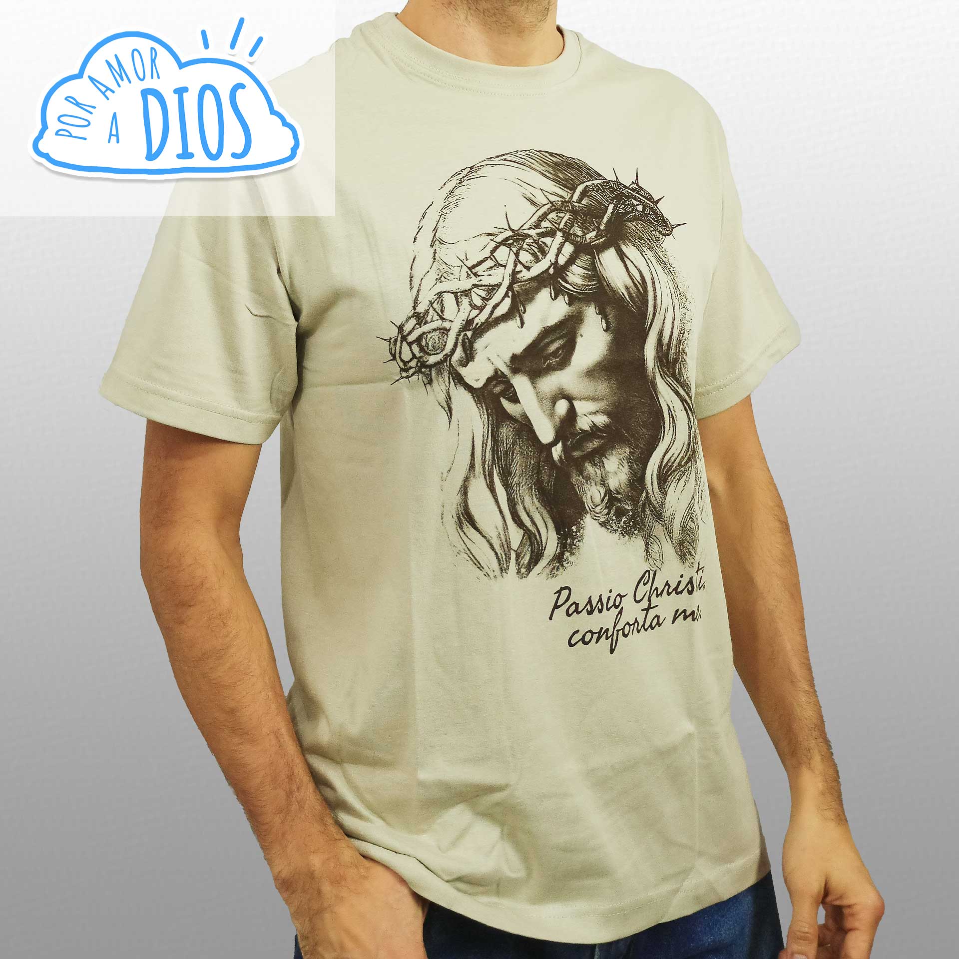 Camiseta del Sagrado Rostro de Jesús 1 Camiseta Sagrado Rostro de Jesús
